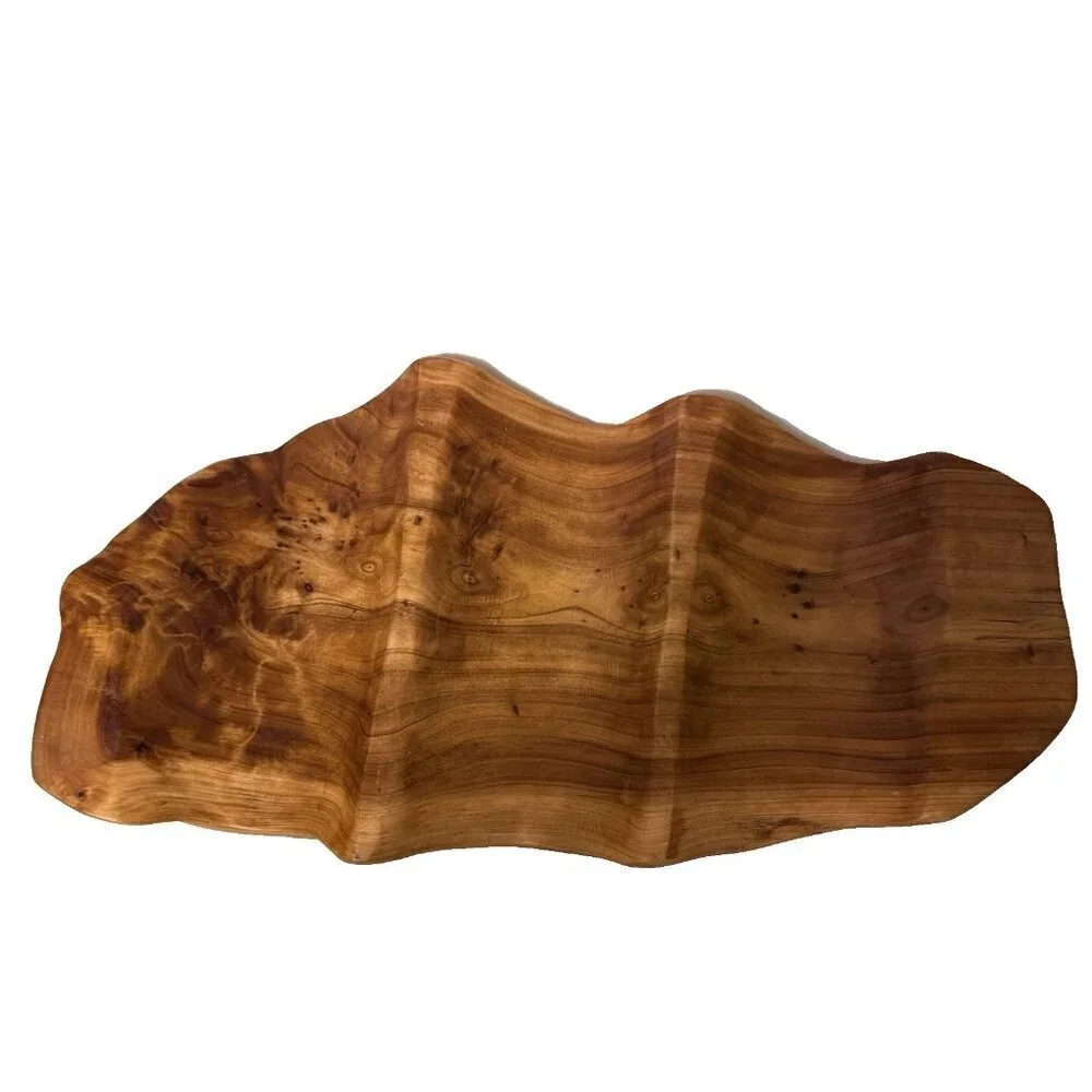 Enrico Burl Wood Wine Cradle Bottle Holder 14.5
